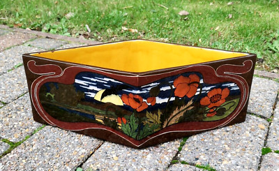 Joh. v. Schwarz C. Luber Norica Nürnberg Jugendstil Jardiniere Keramik Übertopf