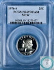 1976-S Silver Proof Washington Quarter PCGS PR69DCAM - BiCentennial Coin!