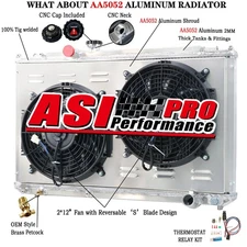 3 Row Radiator Shroud Fan For 96-00 TOYOTA MARK II CHASER JZX100 1JZ-GTE 2.5L