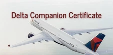 Delta Airlines Companion Certificate Reward Travel - 1 Passenger flies for Free!