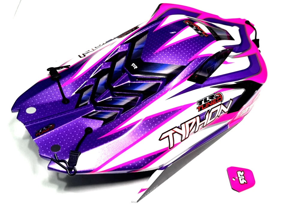 Arrma Typhon TLR - BODY Shell (6s Pink/Purple polycarbonate cover & Pins ARA8306 - Image 3 of 4