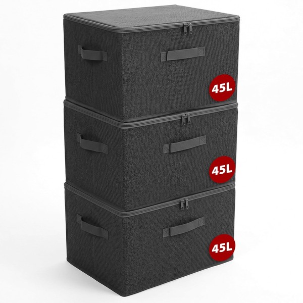 Aufbewahrungsbox Stoff Faltbar Organizer Kleiderschrank Kinderzimmer Set 50X30Cm-image