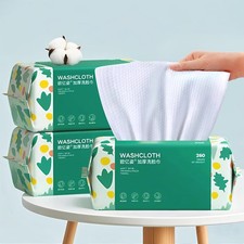Soft Disposable Face Towel, Cotton Facial Dry Wipes 300 Count, Cotton Dry Wip...