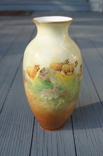ロイヤルドルトン 花瓶　壺　高さ約24cm ロイヤルドルトン 金彩 花文 フラワーベース 1930年頃 | 古美術ささき