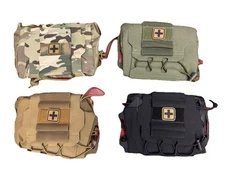 Rapid Deployment IFAK Pouch – MOLLE Belt Med Roll Carrier, Tactical Medical Bag