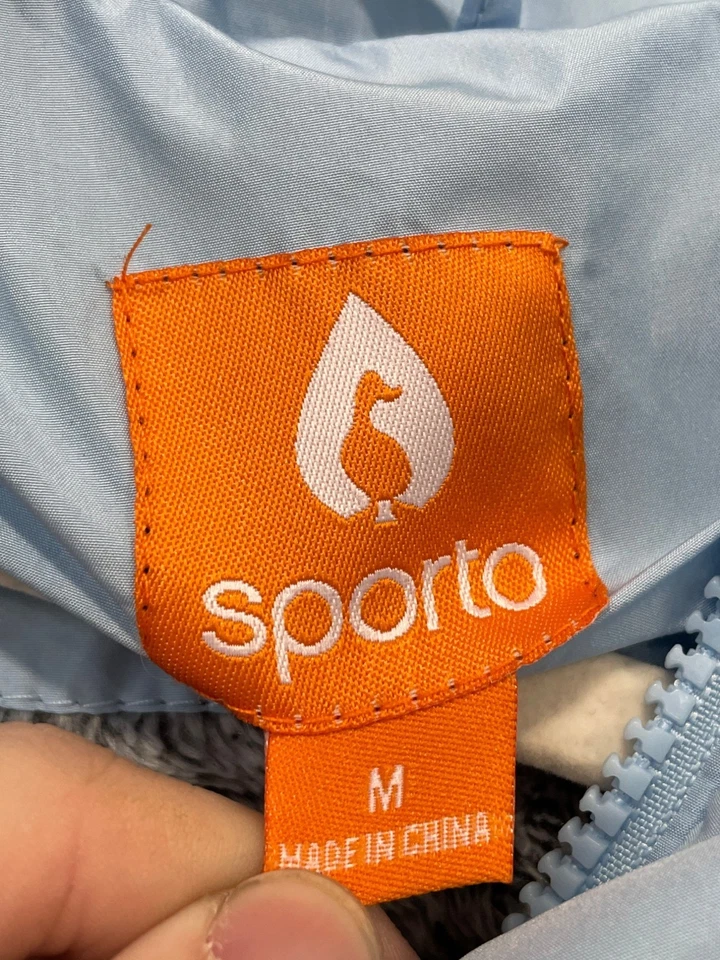 Abrigo largo acolchado resistente al agua Sporto Daisy talla mediana capucha extraíble NUEVO Foto 3 de 4