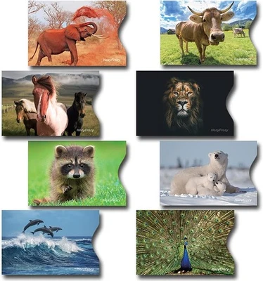 HOZYFROZY 8 RFID Blocking Sleeves, Credit Card Protector, Anti-Theft Card...