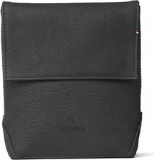 DECODED Genuine Leather Headphone Travel Bag - Black TRAVEL POUCH