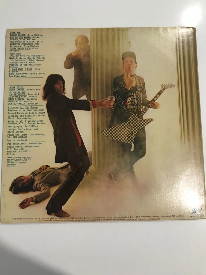Vintage LP Record - Cheap Trick - Dream Police - Image 2 of 4
