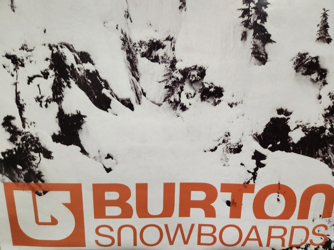 BURTON snowboards Vintage 2003 Romain De Marchi promo poster New Old Stock