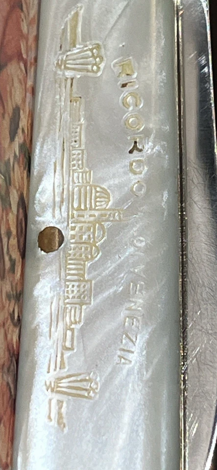 Vintage Maniago Inox Single Blade Pearl Handle Pocket Knife - Image 4 of 4