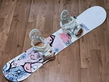 MORROW MINI WILDFLOWER SNOWBOARD 128cm  50in  K2 BINDINGS SMALL