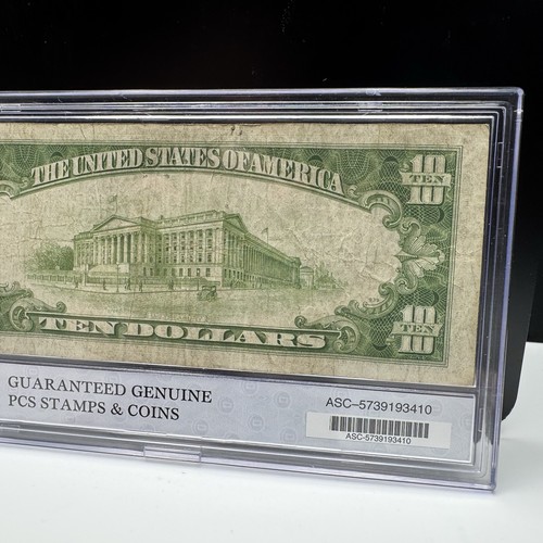 1934A $10 North Africa Silver Certificate US Currency Ten Dollars - Picture 6 of 6