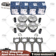4x Upgraded Ks Piston 4x Oe Connecting Rods 23mm For Vw Cc Audi A4 Q5 Q3 2.0t 4x Upgraded Ks Piston 4x Oe Connecting Rods 23mm For Vw Cc Audi A4 Q5 Q3 2.0t