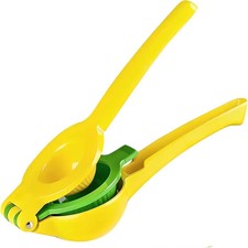 Lemon Squeezer - 2 in 1 Citrus Juicer, Metal Manual Press  Bonus Bird Squeeze