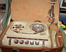 Vintage Grundig DeJur Stenorette- W/Case - Type: A12T7 - Working