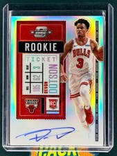 Devon Dotson 2020-21 Contenders Optic On-Card Rookie Auto Holo No. 122. rookie card picture