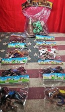 Plastic Indian Figures Playset Toy Native American Figures with Horse