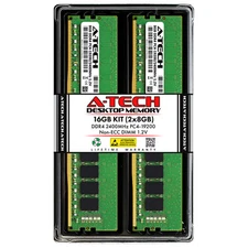 A-Tech 16GB 2x 8GB DDR4 2400 PC4-19200 Desktop 288-Pin DIMM Memory RAM Kit 16G