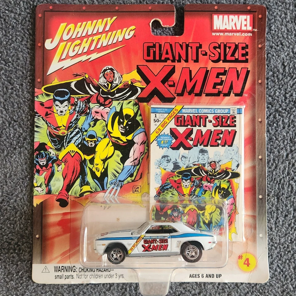 Johnny Lighting Maista 2002 Marvel Diecast Cars Lote de 3 piezas X-Men, Incredible Hulk Foto 2 de 4