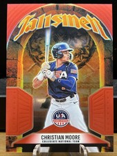 Panini 2026 Stars & Stripes Prizm Talisman Christian Moore #4 USA Baseball /199