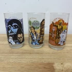 Vintage Set of 3 1977 Star Wars Burger King Coca Cola Glasses