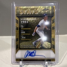 2025 Leaf In The Game Used Ryne Sandberg Superfractor Gold Vinyl AUTO 1/1 