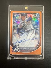 2025 BOWMAN CHROME HURSTON WALDREP RC AUTO TRUE ORANGE REFRACTOR /25