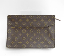 Authentic Louis Vuitton Monogram Pochette Homme Clutch Bag F 46836