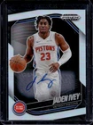 2024-25 Panini Prizm Black Jaden Ivey Auto Autograph Silver Prizm #69 Pistons