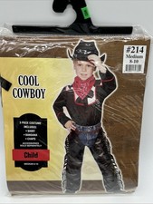 Amscan Child Cool Cowboy Costume   Medium 8  10 , Multicolored, New Without
