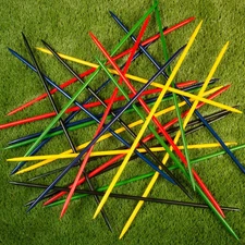 Jumbo Pick up Sticks Classic Wooden Game, Outdoor or Indoor Fun Strategy and Coo
