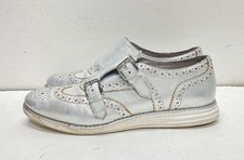 Cole Haan Women's Zerogrand Silver Leather Shoes Size 7B