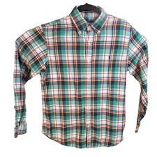 Ralph Lauren Flannel Country Multi Color Checkered Shirt Medium