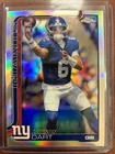Jaxson Dart 2025 Topps Chrome Rookie Refractor #306 Giants