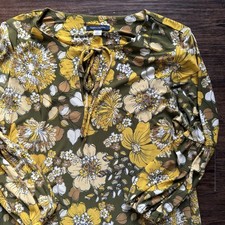 Tommy Hilfiger Cottagecore Yellow Flower Dress Women’s Size 10