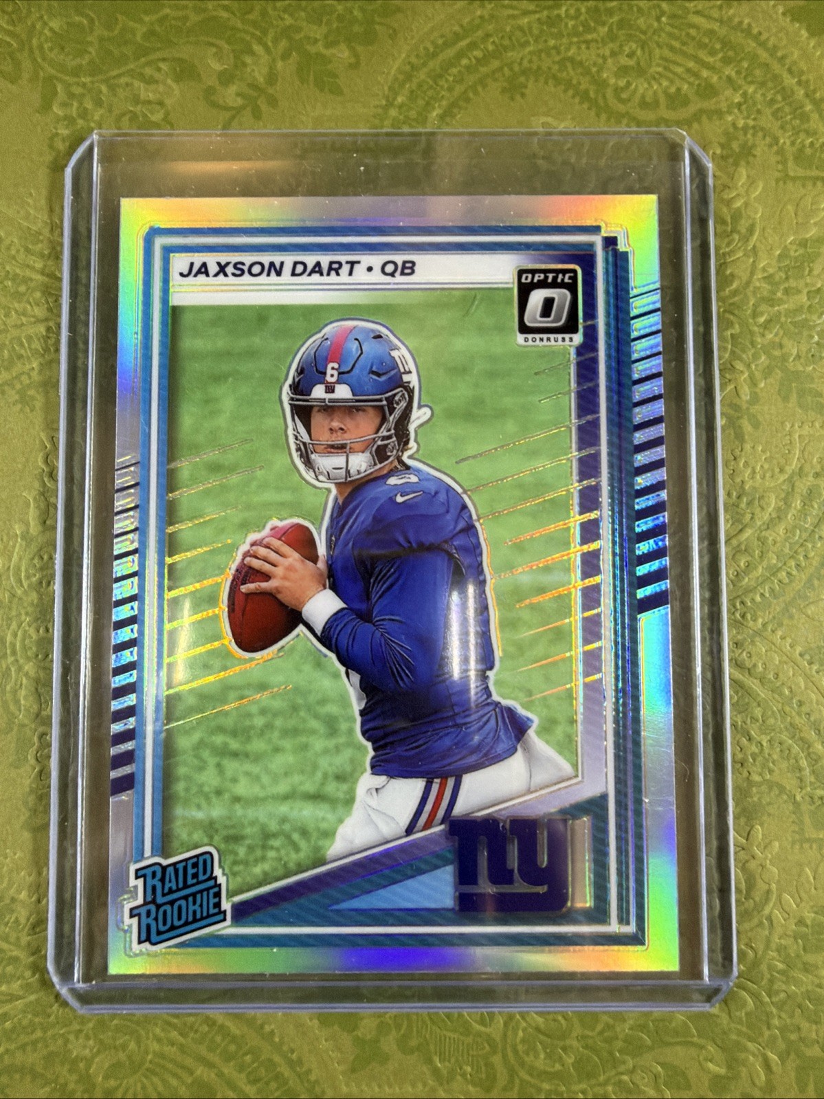 2025 Panini Donruss - Rated Rookie Jaxson Dart #400 No Name (RC)