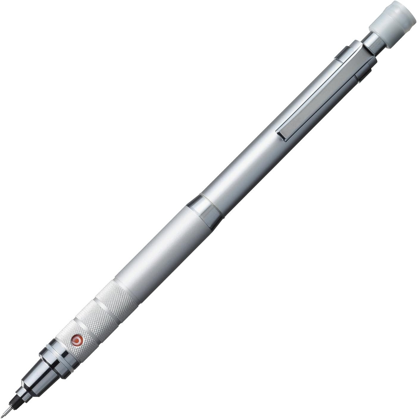 0.5mm Auto Lead Rotation Metal Body Silver Drafting