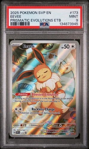 2025 POKEMON SVP EN-SV BLACK STAR PROMO #173 EEVEE PSA 9
