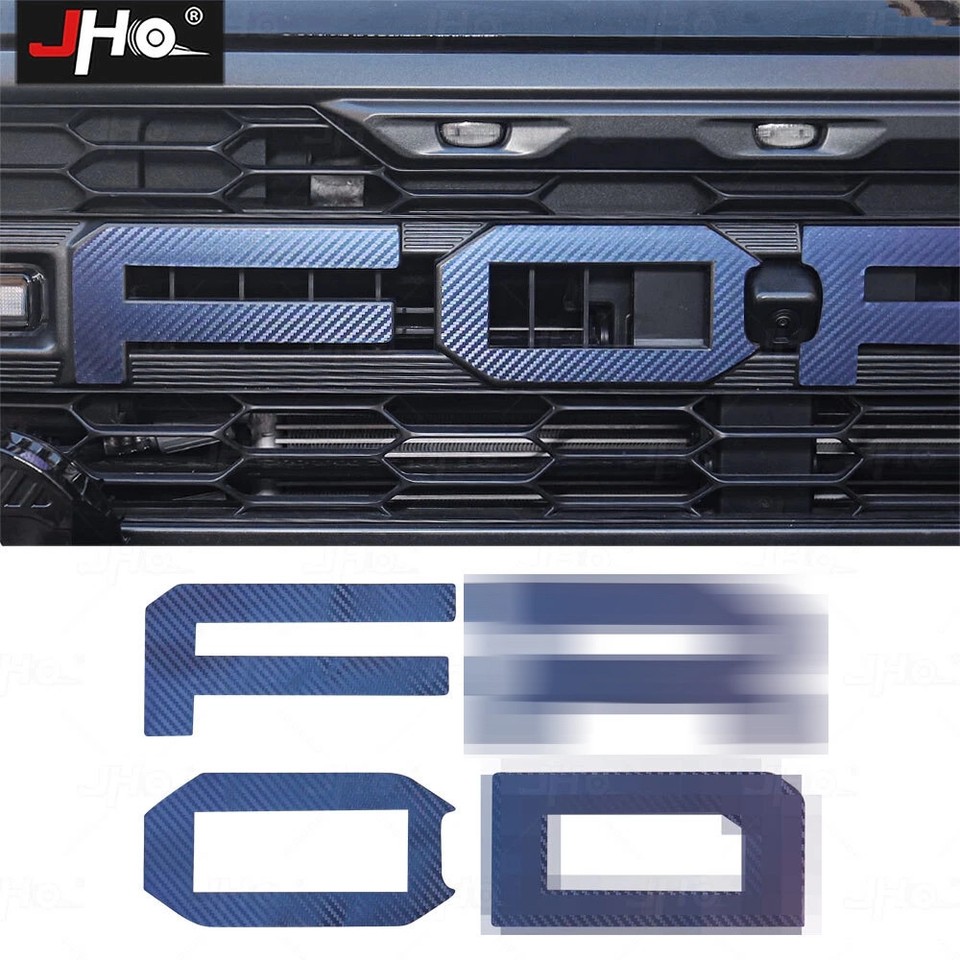 Front Grille Letters Decal Sticker Fits 2022-2026 Ford Bronco Raptor ...
