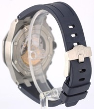 Audemars Piguet Royal Oak Offshore Steel Navy Blue Orange 42mm 26470ST Watch 5