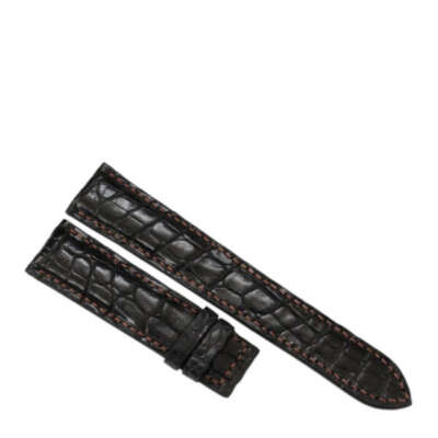 Handmade Dark Brown Croc Skin Leather Watch Strap Band 18mm/26mm