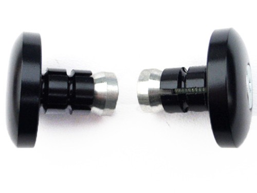 Pair Slim Black Flat Motorcycle Bar Ends Suit Renthal Handlebars - Picture 4 of 9