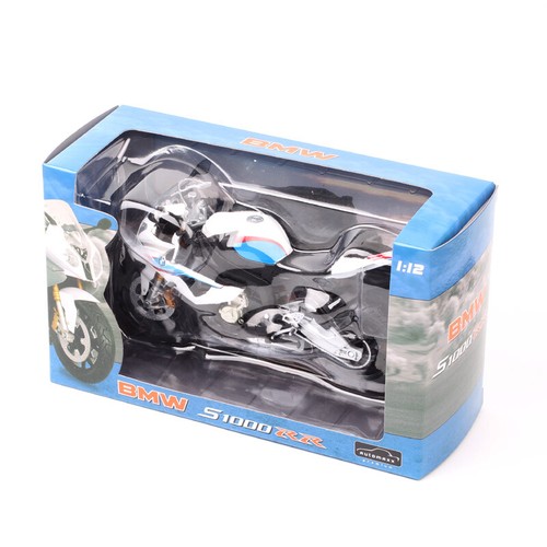 1:12 Scale BMW S1000RR 2009 Sport Diecast Motorcycle Model Bike Automaxx Joycity - Picture 10 of 13