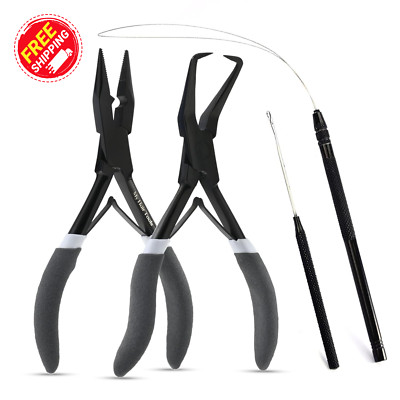 New Micro Beads Extension Tools Kit Clamp & Remover Pliers set My Hair Tools
