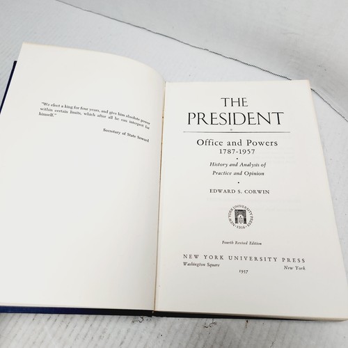 The President: Office and Powers 1787-1957 Corwin 4th Edition 1958 NYU Press HC - Picture 10 of 18