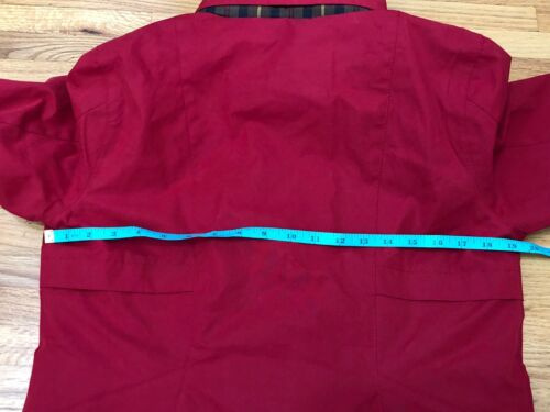 Pendleton Rain Coat Women's S Red Long Sleeve Stand-Up Collar Polyester Blend - Picture 3 of 6