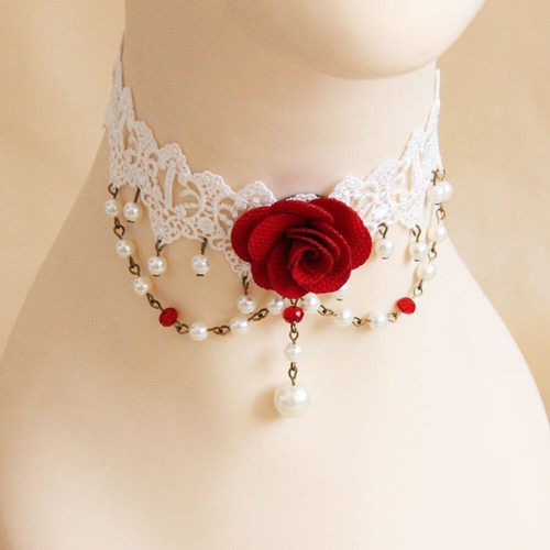 Girlfriend Necklace Valentine's Day Present Flower Clavicle Chain - Picture 4 of 11