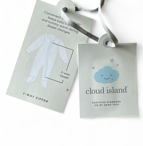 NWT Cloud Island 100% Cotton Baby Boy 6-9 mo. Sleep & Play 3 Piece Set Blue NEW - Picture 6 of 6