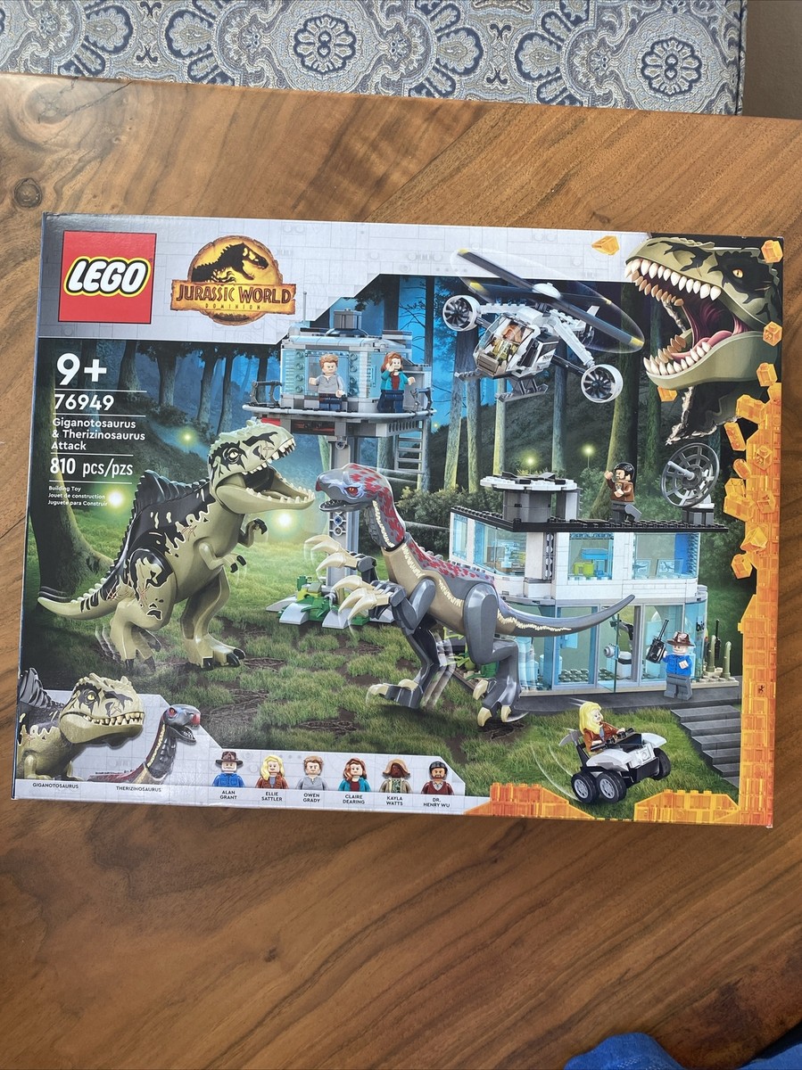 LEGO Giganotosaurus Therizinosaurus Attack 76949 NIB Jurassic